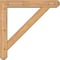 Ekena Millwork Traditional Craftsman Smooth Bracket w/ Offset Brace, Western Red Cedar, 5 1/2"W x 30"D x 30"H BKT0604X30X30TRA04SWR - alternate 3
